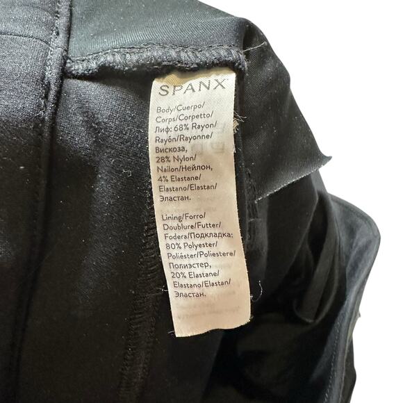 SPANX Black The Perfect Ponte Ankle Pant Women's Size Medium Slimming Career - Picture 10 of 11
